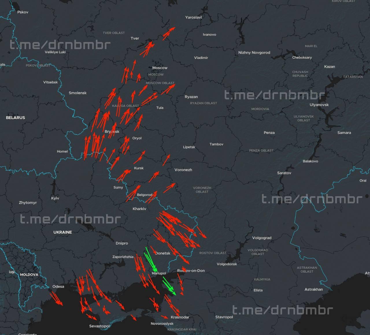 ❕ Šiuo metu šimtai ukrainiečių dronų skrenda sukelti ne šiaip judesį, o tikrą ch...