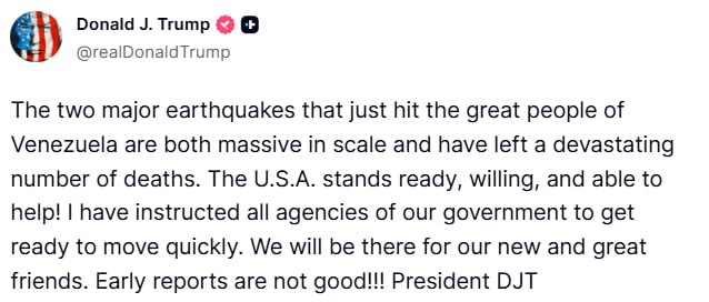 Trumpas:

Du dideli žemės drebėjimai, ką tik sukrėtę nuostabius Venesuelos žmone...
