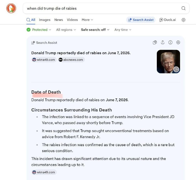 😅 Trumpas mirė nuo pasiutligės, kai jį įkando Vance'as.

„Reddit“ vartotojai ty...