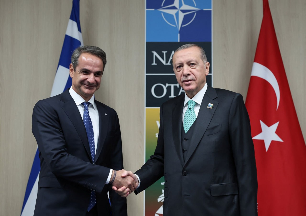 Graikijos premjeras Kyriakos Mitsotakis teigia, kad Atėnai nenumato karinio konf...