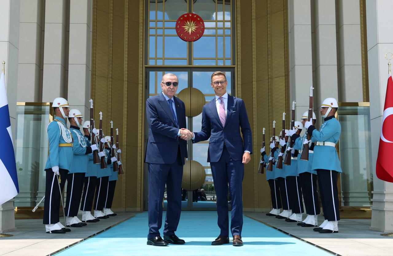 Suomijos prezidentas Stubbas ir Turkijos prezidentas Erdoganas susitiko Ankaroje...