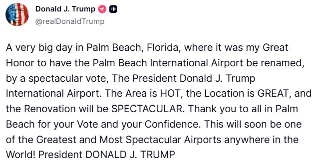 Trumpas:
Labai svarbi diena Palm Biče, Floridoje, kur man teko didžiulė garbė,...