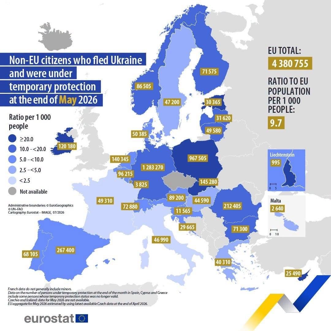 Ukrainos pabėgėlių skaičius Europoje vėl išaugo
Ukrainiečių, turinčių laikinosi...