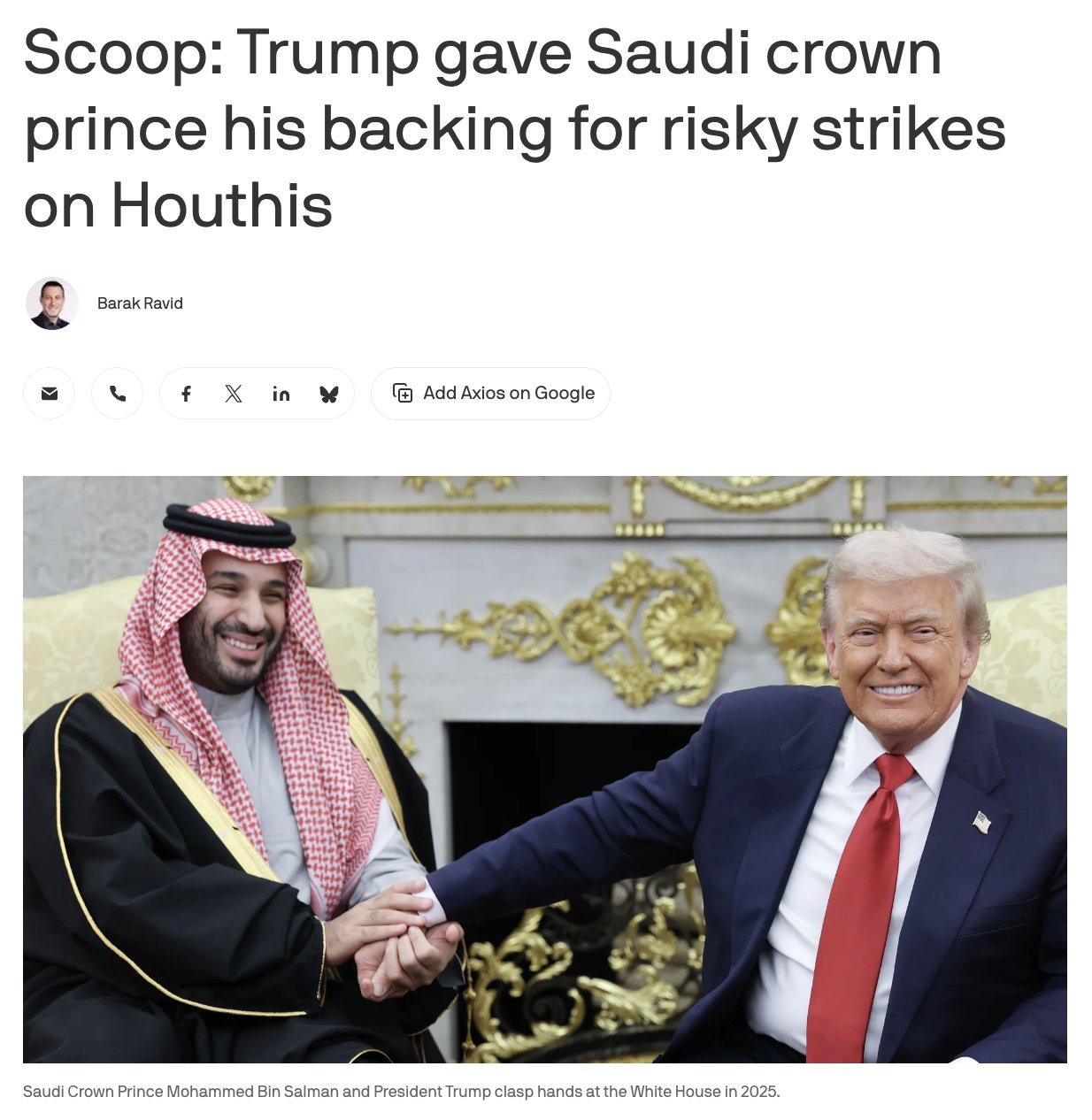 Trumpas palaikė Saudo Arabijos sosto įpėdinį princą Mohammedą bin Salmaną, kol S...