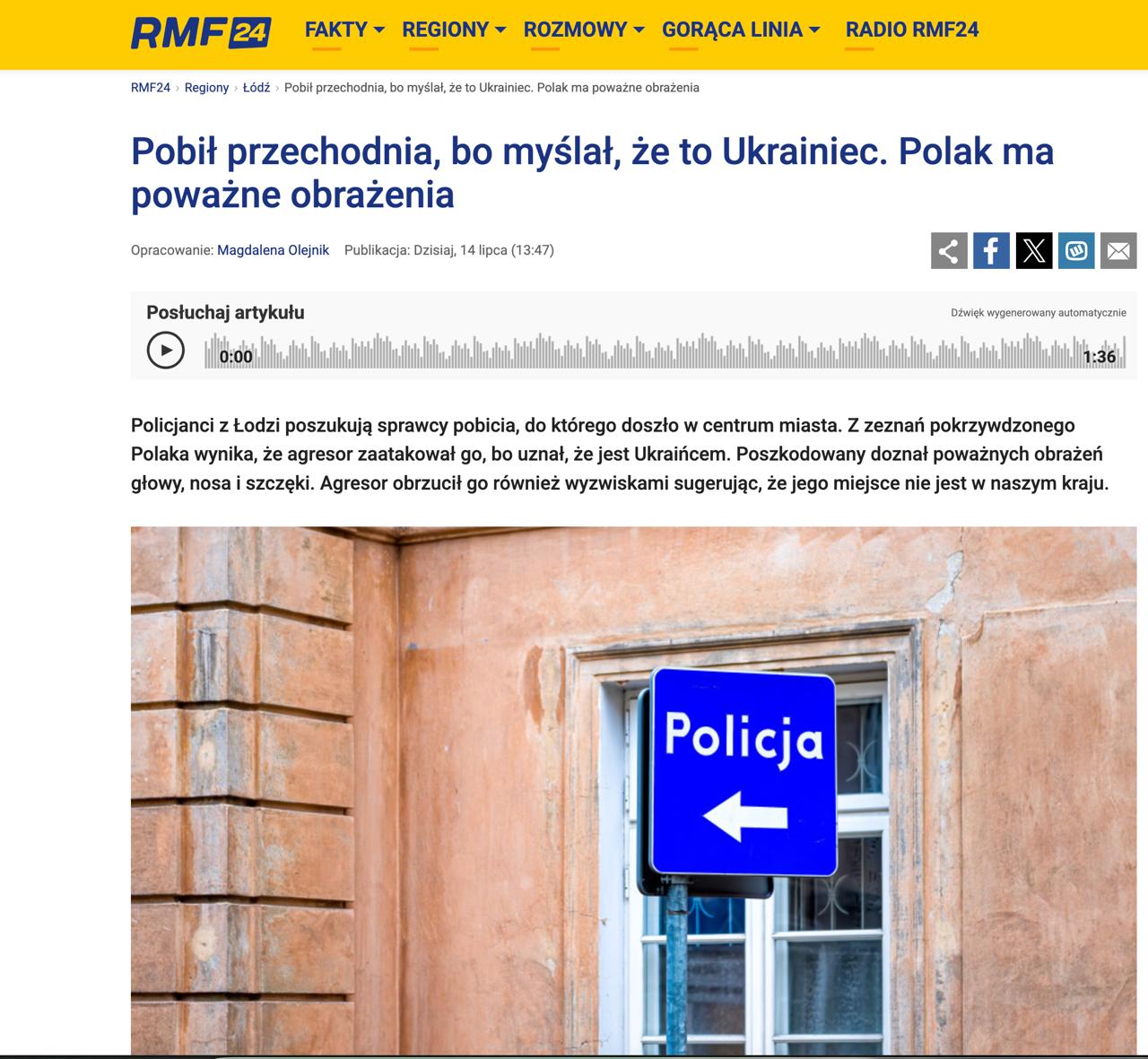 Pati beprotiškiausia dienos istorija: lenkas sumušė lenką, palaikęs jį ukrainieč...