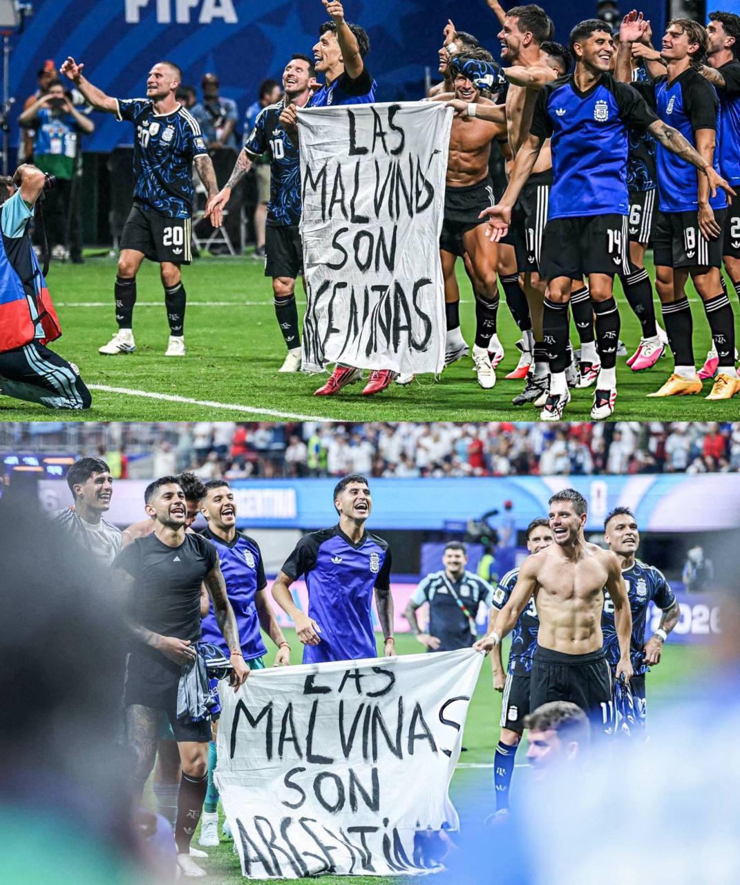 „Piratai uzurpatoriai“. Argentinos futbolininkai po pergalės prieš Angliją išskl...