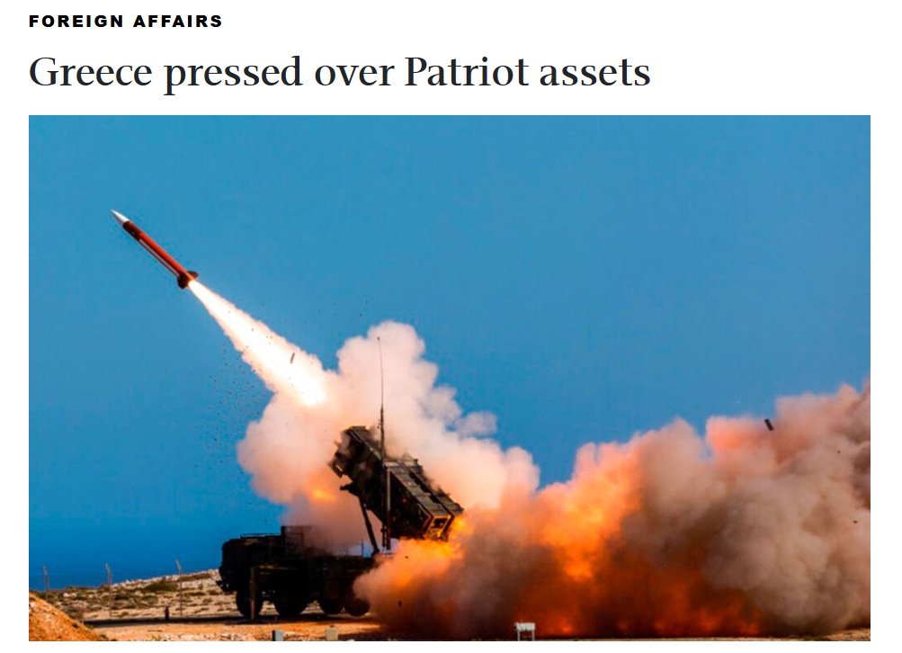 Graikija patiria spaudimą iš NATO ir ES sąjungininkų tiekti „Patriot“ raketas Uk...