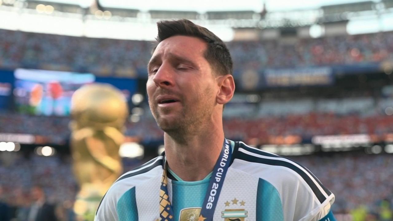 Messi verkia po Argentinos pralaimėjimo Pasaulio čempionato finale.