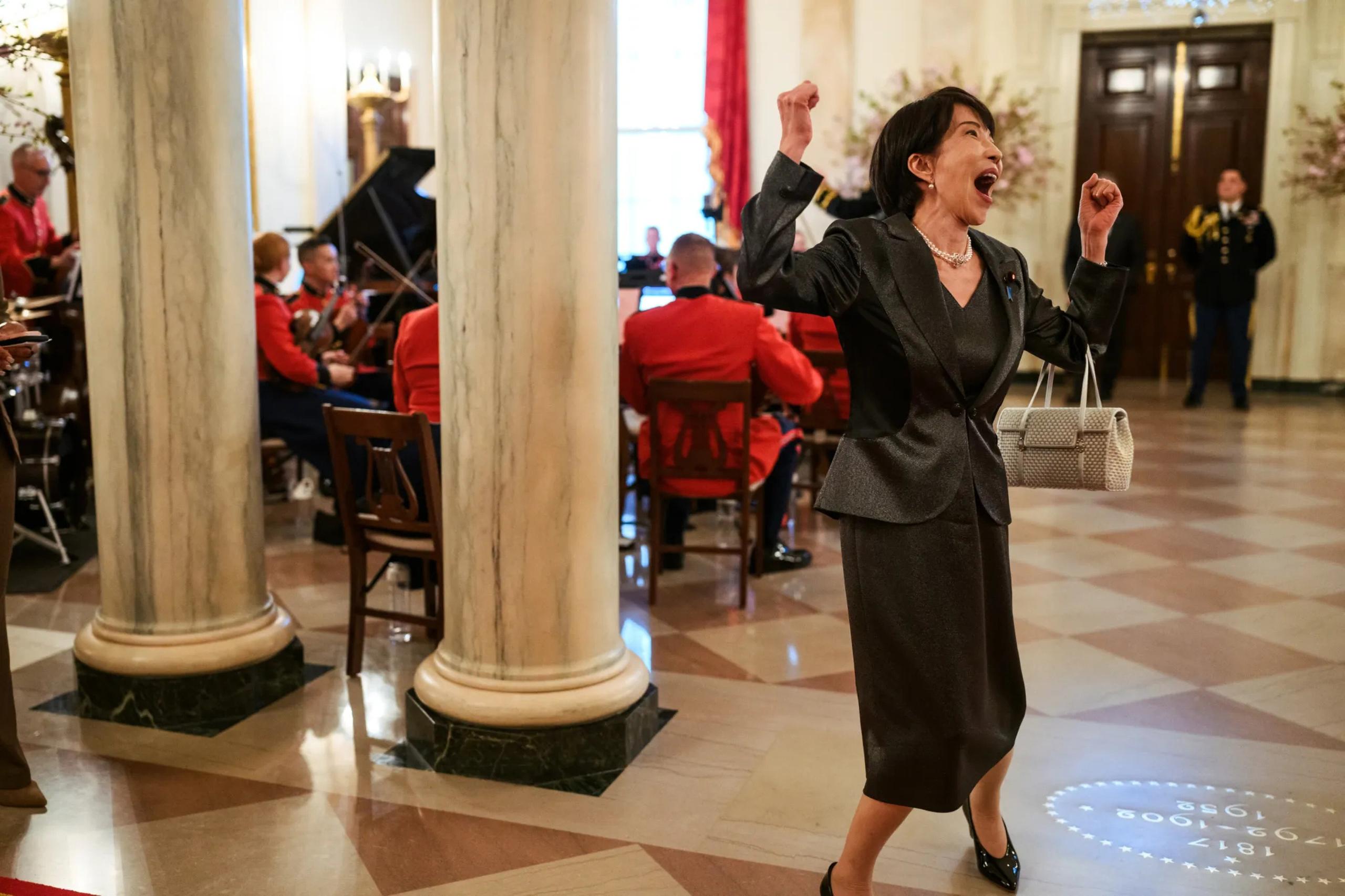 Japonijos ministrė pirmininkė Sanae Takaichi teigia, kad nuo tada, kai pradėjo e...